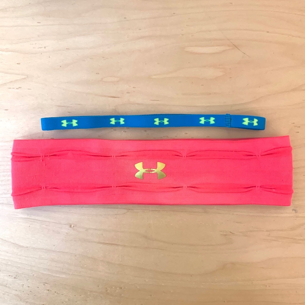 Under Armour 2 headbands. 1 thick headband, 1 thin